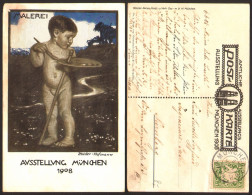 Illustrator  Muller Hofmann MALEREI Child  Boy  Paenting   #39206 - Hoffmann, Ad.