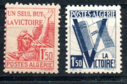 ALGERIEN 196 - 197 Mnh (196 II.W.)Marseillaise  F.Rude Skulptur Triumphbogen Tricolore - ALGERIA / ALGÉRIE - Neufs