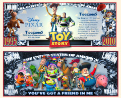 USA - FANTASY NOTE -  TOY  STORY  - UNC / CARTOON  SERIE - Otros & Sin Clasificación