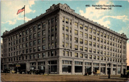 California San Diego Spreckels Theatre Building 1919 Curteich - San Diego