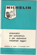 MANUALE PNEUMATICI PER Autoveicoli Industriali Leggeri "MICHELIN"  1971 - Altri & Non Classificati