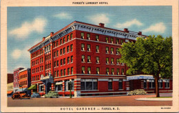 North Carolina Fargo Hotel Gardner Fargo's Largest Hotel 1948 Curteich - Fargo