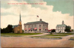 Oregon Salem Court House Post Office And Methodist Church - Salem