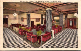 Oregon Portland The Imperial Hotel A Section Of The Lobby - Portland