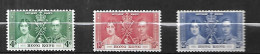 HONG - KONG 1937 CAT YT N°  137, 138, 139  N** MNH LUXE - Ongebruikt