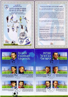 Israel 2011 Football League 80th Anniversary Souvenir Leaf Soccer SPORT - Cartas & Documentos