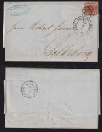 Dänemark Denmark 1860 Cover 4Sk KOPENHAVN X SILKEBORG - Lettres & Documents