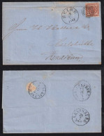 Dänemark Denmark 1861 Cover 4Sk HEIDE X CARLSHÜTTE RENDSBURG - Brieven En Documenten