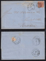 Dänemark Denmark 1861 Cover 4Sk HEIDE X CARLSHÜTTE RENDSBURG - Lettres & Documents