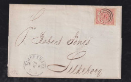 Dänemark Denmark 1864 Cover 4Sk Carmine Mi# 13b  KOPENHAVN To SILKEBORG - Storia Postale