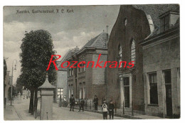 Naarden Gasthuisstraat RC Kerk GEANIMEERD ZELDZAAM Noord Holland Oude Postkaart Ansichtkaart CPA Nederland - Naarden