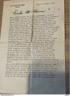 Lettre Etat Major Des SA Avril 1940 (en Allemand) - Documents