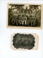 2 Photos  1 13/18 Et 1 Carte Photo Militaires - Guerra, Militari