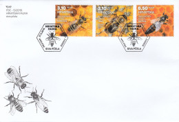 FDC CROATIA 1365-1367 - Abeilles