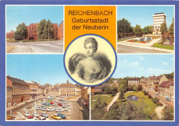 Reichenbach Vogtland,  Ingenieurschule Für Textiltechnik, Neuberin, Wasserturm, Markt Ngl. - Reichenbach I. Vogtl.