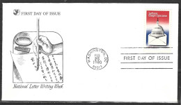 USA. N°1278 De 1980 Sur Enveloppe 1er Jour. Semaine De La Correspondance. - 1971-1980