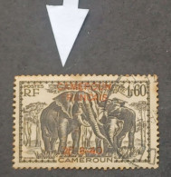 COLONIE FRANCE CAMEROUN 1946 TIMBRES DE 1925 OVERPRINT CAMEROUN 27.8.40 CAT YVERT N 226 ERROR F FRANCAIS PARTIAL MISSING - Neufs