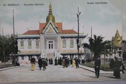 MARSEILLE        -      EXPOSITION  COLONIALE  DE  1906   :   PAVILLON  INDO  CHINOIS           1 - Mostra Elettricità E Altre