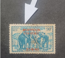 COLONIE FRANCE CAMEROUN 1940 TIMBRES DE 1925 OVERPRINT CAMEROUN 27.8.40 CAT YVERT N 222 ERROR C OF CAMEROUN FULL MNHL - Neufs