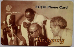 Saint Lucia EC$20  254CSLB " The Signing " - Santa Lucia