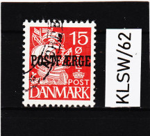 KLSW/62 DÄNEMARK POSTFAERGE 1927  Michl  12  Gestempelt SIEHE ABBILDUNG - Paquetes Postales