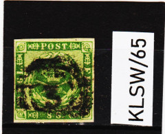 KLSW/65 DÄNEMARK 1858   Michl  8  Gestempelt   SIEHE ABBILDUNG - Used Stamps