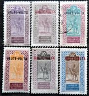 Haute-Volta 1920 Upper Senegal And Niger Postage Stamps Overprinted "HAUTE-VOLTA" Y&T N° 1_2_6_7_12 *_26 Oblitéré - Ongebruikt