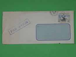 BT1 AOF BELLE LETTRE A FENETRE 1957 PAR AVION CONAKRY  A PARIS FRANCE  + + AFF. INTERESSANT+++ - Lettres & Documents