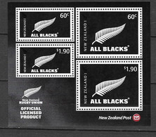 Nouvelle-Zélande Bloc Feuillet N° 255** -2010-  "Rugby Les All Blacks" - Blocs-feuillets