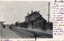 Méru - La Gare , Voie Montante - La Ligne Du Chemin De Fer - Meru