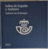 Libro Oficial De Correos Año 2022, España Y Andorra Española. Álbum Con Filoestuches. SIN Sellos SPAIN SPANIEN - Años Completos