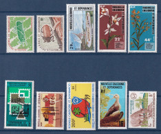 Nouvelle Calédonie - YT N° 406 à 415 * - Neuf Avec Charnière - Année Complète - 1977 - Komplette Jahrgänge