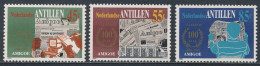 Nederlandse Antillen 1984 Mi 513 /5 YT 700 /2 SG 845 /7 ** Cent. "Amigoe De Curacao" - Newspaper / Zeitung / Journal - West Indies