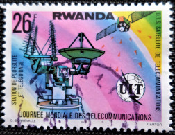 Rwanda 1977 World Telecommunications Day 1977   Stampworld  N°   878 - Usados