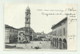 FAENZA - PIAZZA VITTORIO EMANUELE  VIAGGIATA FP - Faenza