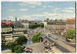 Tram/Straßenbahn Göteborg,Kungsportsplatsen,1964  Gelaufen - Strassenbahnen