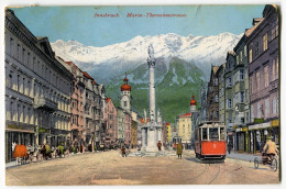 Tram/Straßenbahn Innsbruck,Maria-Theresienstrasse,  Gelaufen - Strassenbahnen