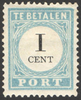 Nederland 1881 Port 3 Ongebruikt/MH Cijfer In Zwart, Tax, Taxe - Portomarken