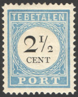 Nederland 1881 Port 5D Type II Ongebruikt/MH Cijfer In Zwart, Tax, Taxe - Postage Due