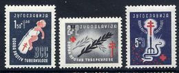 YUGOSLAVIA 1948  Anti-Tuberculosis Campaign MNH / **.  Michel 536-38 - Ongebruikt