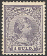 Nederland 1891 NVPH Nr 44 Ongebruikt/MH Prinses Wilhelmina, Princess Wilhelmina - Neufs