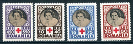 ROMANIA 1945 Red Cross LHM / *. Michel 827-30 - Nuovi