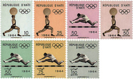 317481 HINGED HAITI 1964 18 JUEGOS OLIMPICOS VERANO TOKIO 1964 - Haïti