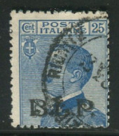 REGNO B.L.P. 19212-23 25 C. II TIPO N. 8 USATO F.TO VIGNATI - Sellos Para Sobres Publicitarios