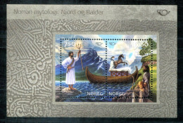 NORWEGEN - Block 25, Bl.25 Mnh - Mythologie, Mythology, Pferd, Horse, Cheval - NORWAY / NORVÈGE - Blokken & Velletjes