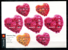 NORWEGEN - 1277 KB Mnh - Valentinstag, Valentines Day,Saint Valentin  - NORWAY / NORVÈGE - Blocks & Sheetlets
