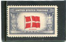 UNITED STATES/USA - 1943  5c  FLAG  DENMARK   MINT  NH - Nuevos