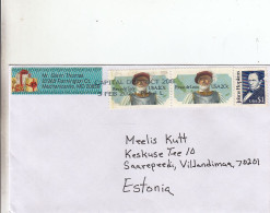 GOOD USA Postal Cover To ESTONIA 2023 - Good Stamped: Hopkins ; De Leon - Covers & Documents