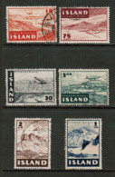 ICELAND   Scott # C 21-6 USED (CONDITION AS PER SCAN) (Stamp Scan # 916-5) - Posta Aerea