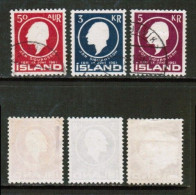 ICELAND   Scott # 335-7 USED (CONDITION AS PER SCAN) (Stamp Scan # 916-6) - Usati